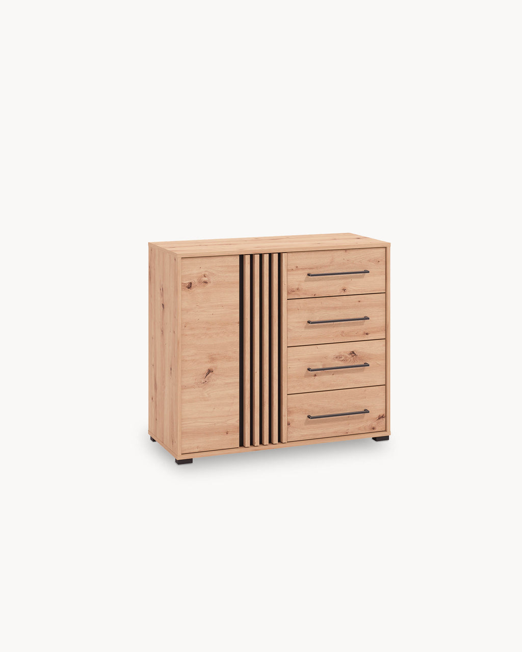 Aparador ASCALON com 1 porta e 4 gavetas