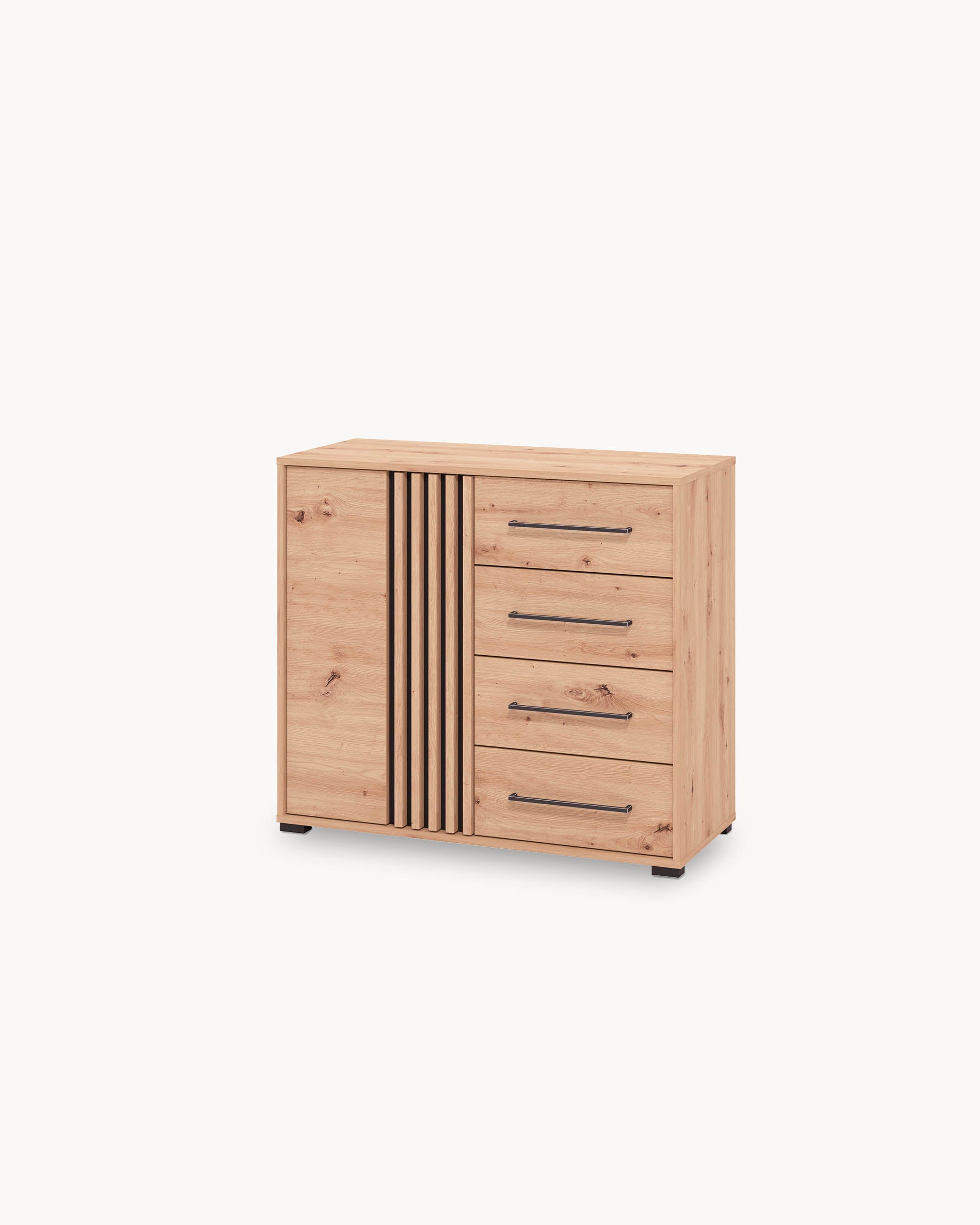 Aparador ASCALON com 1 porta e 4 gavetas