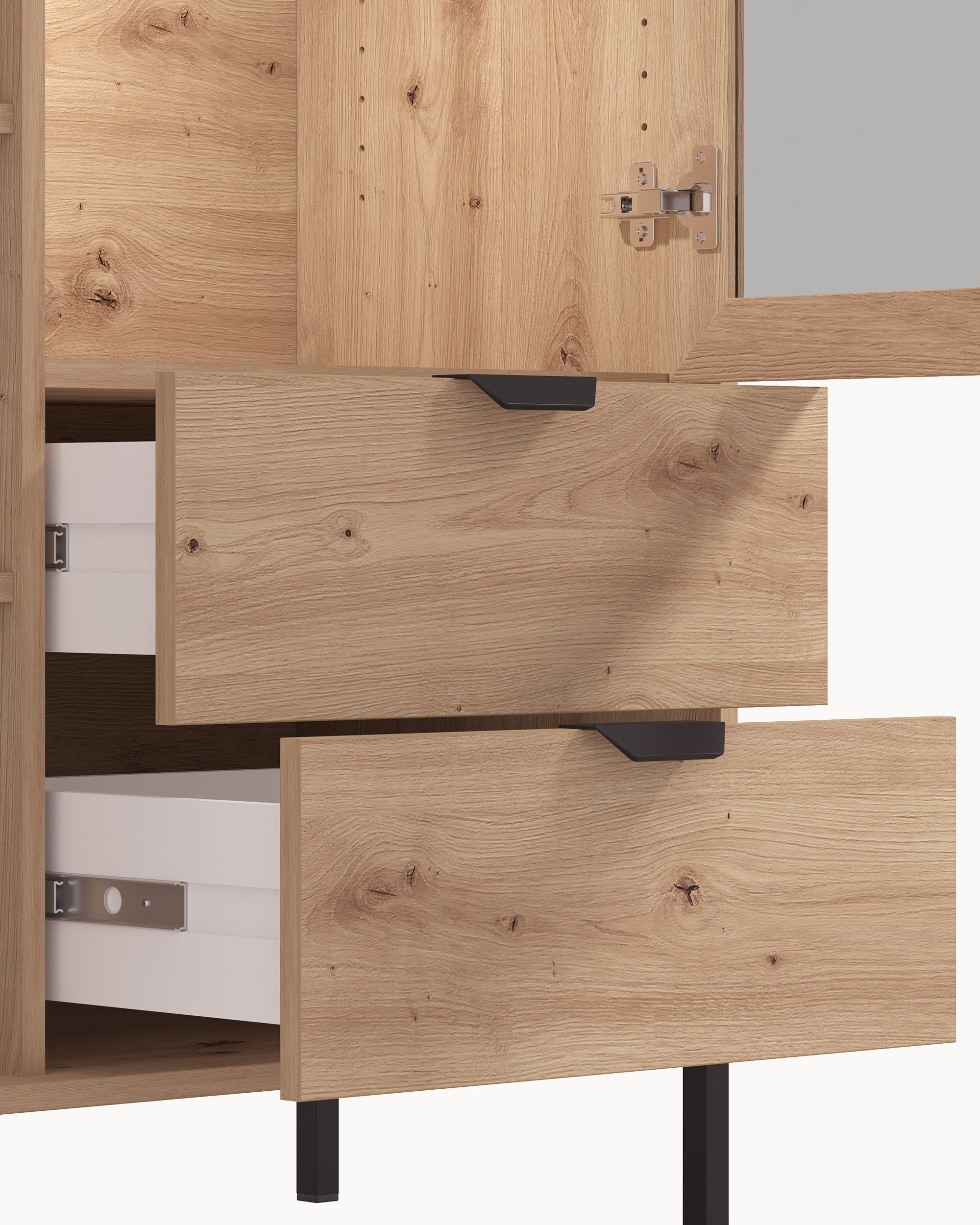 VANDEA bar unit with 2 doors and 2 drawers