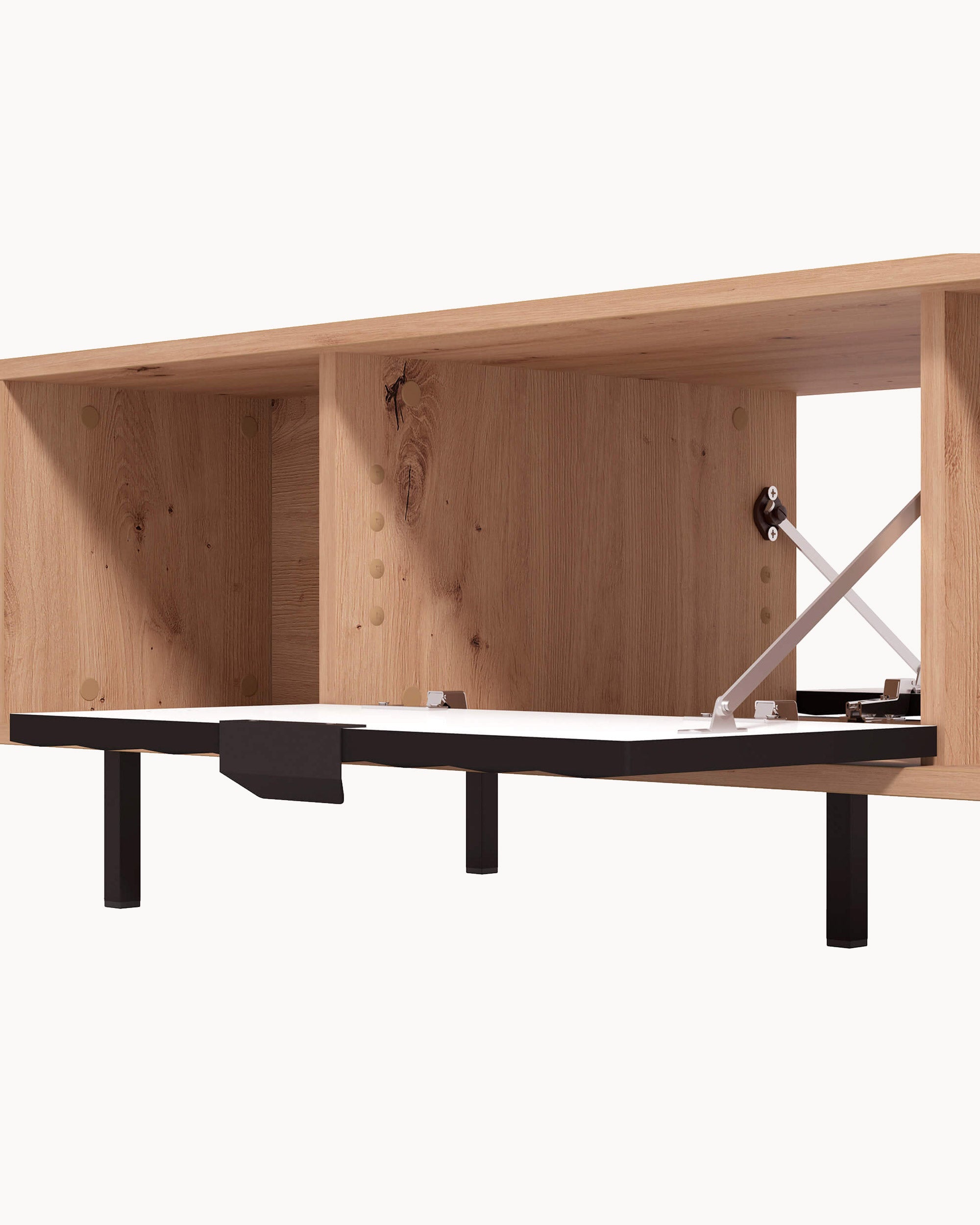 Mesa de centro VANDEA con 2 puertas