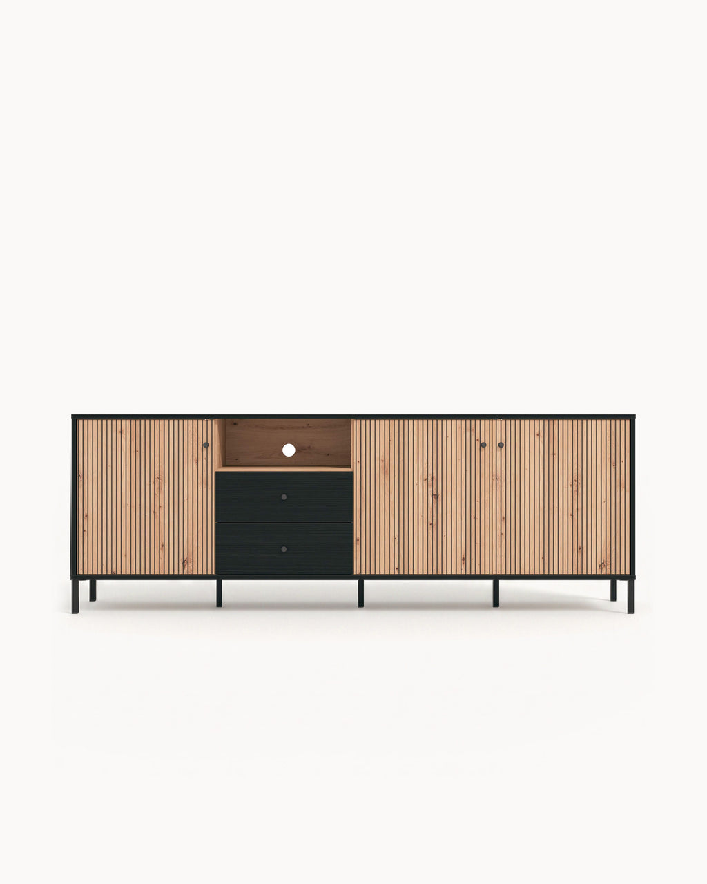 CORREZE TV unit with 3 doors and 2 drawers