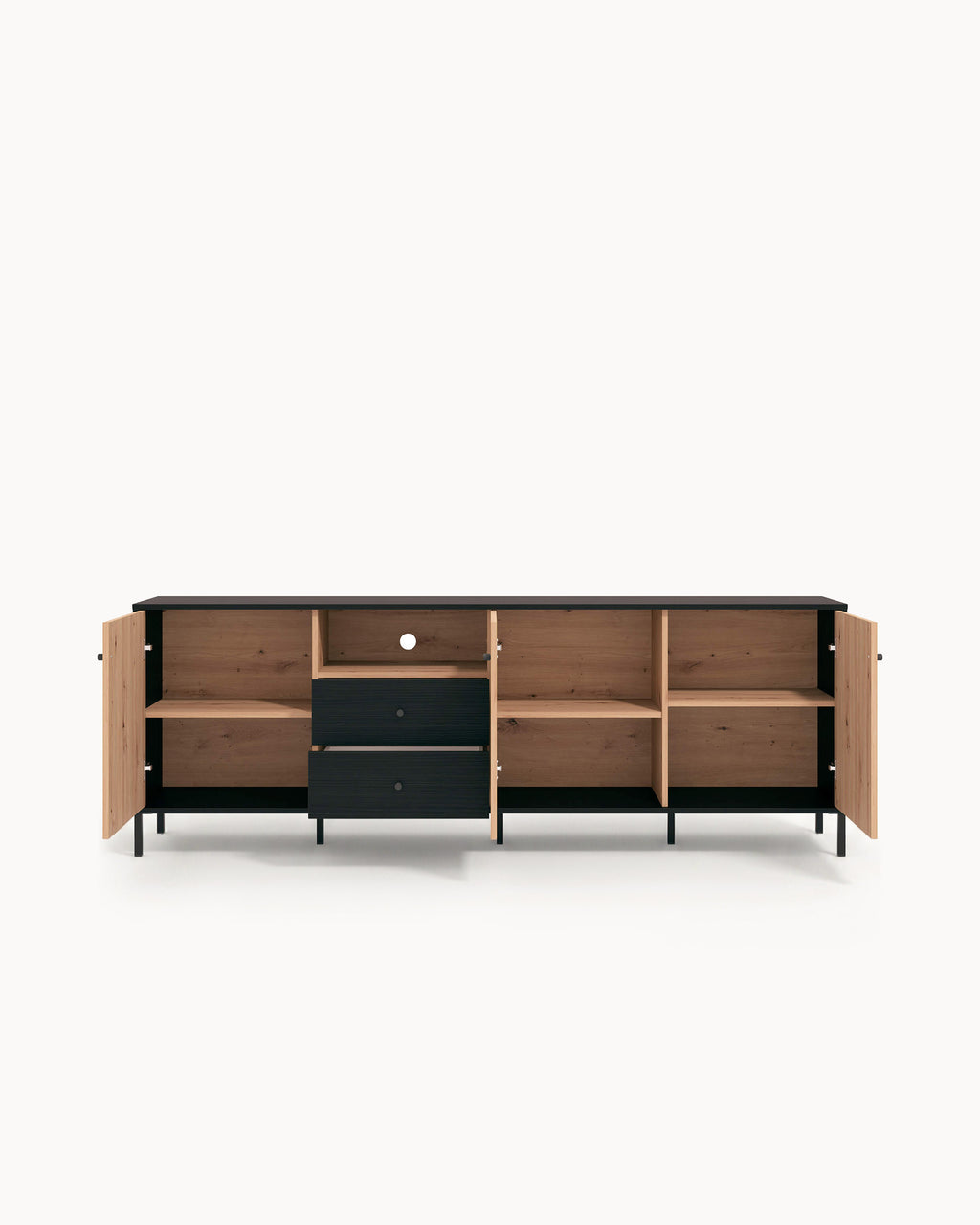 CORREZE TV unit with 3 doors and 2 drawers