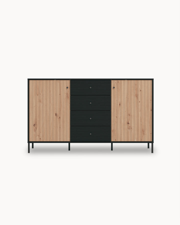 CORREZE sideboard with 2 doors and 4 drawers