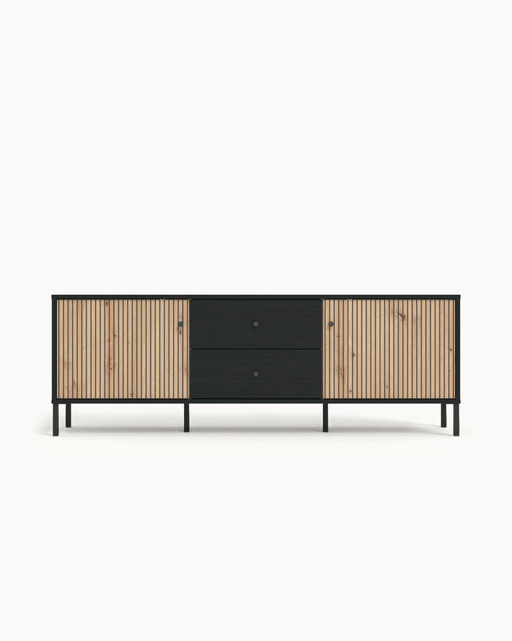 CORREZE TV unit with 2 doors and 2 drawers
