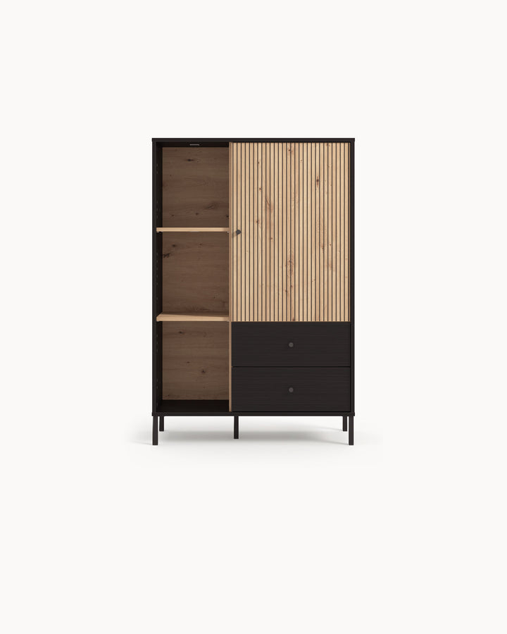 Mueble bar CORREZE con 1 puerta y 2 cajones