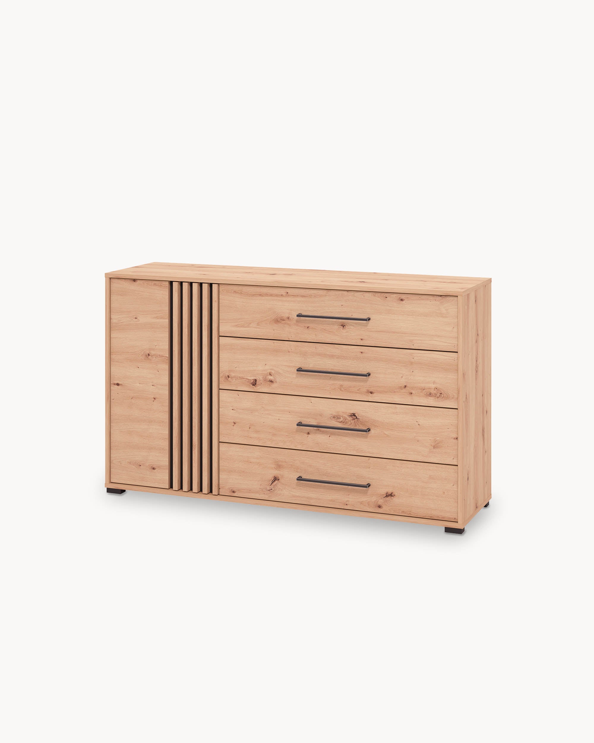 Aparador ASCALON ll com 1 porta e 4 gavetas