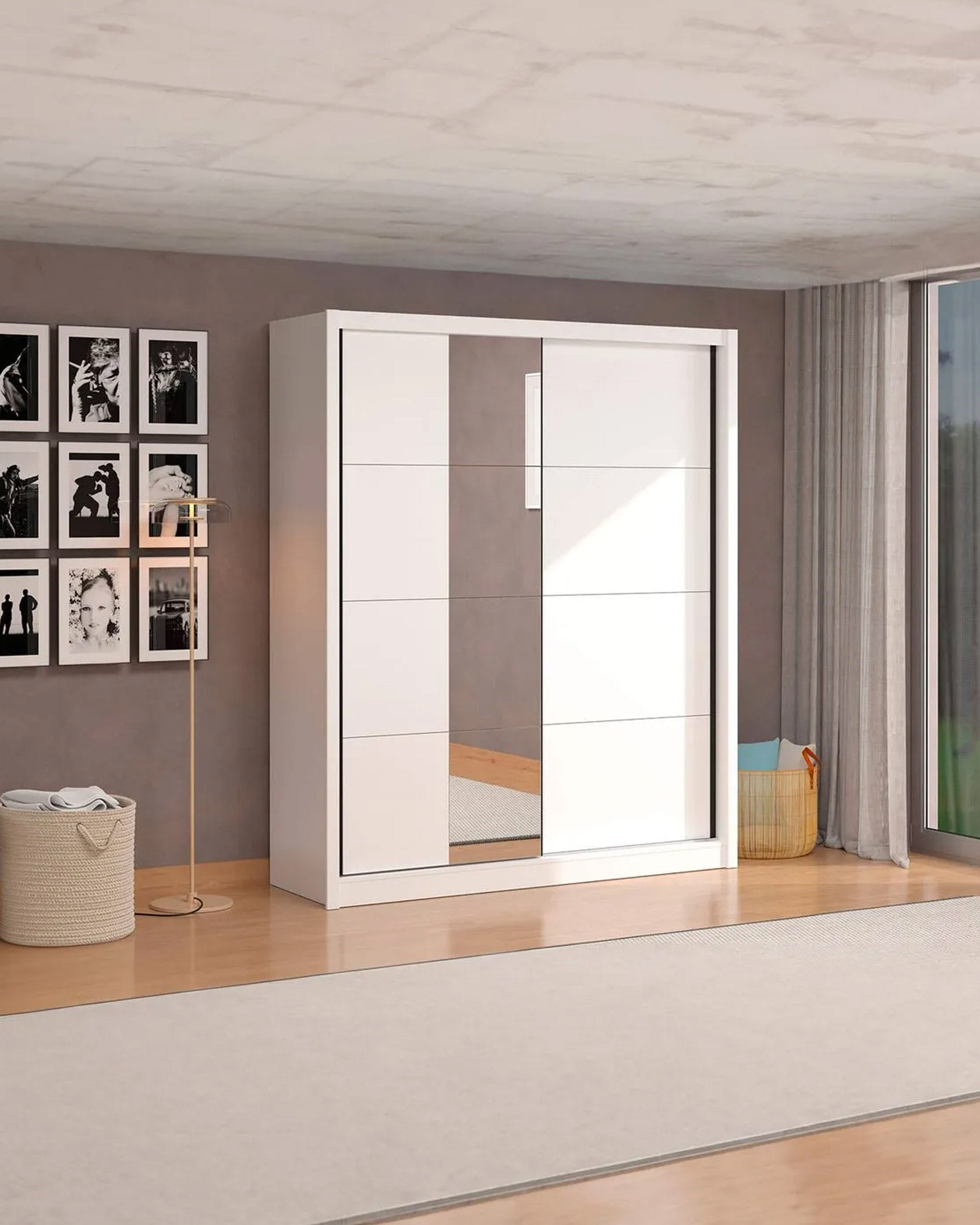 ALBI Wardrobe (180cm) with mirror
