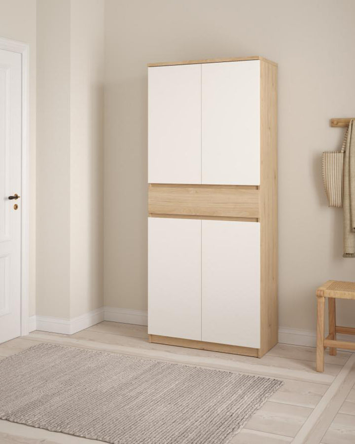 NEW MATRIX II Shoe cabinet with 4 doors and 1 drawer
