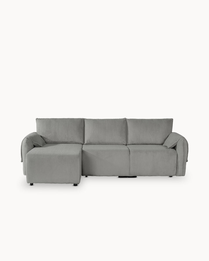 NORMAN chaise longue sofa with bed and storage