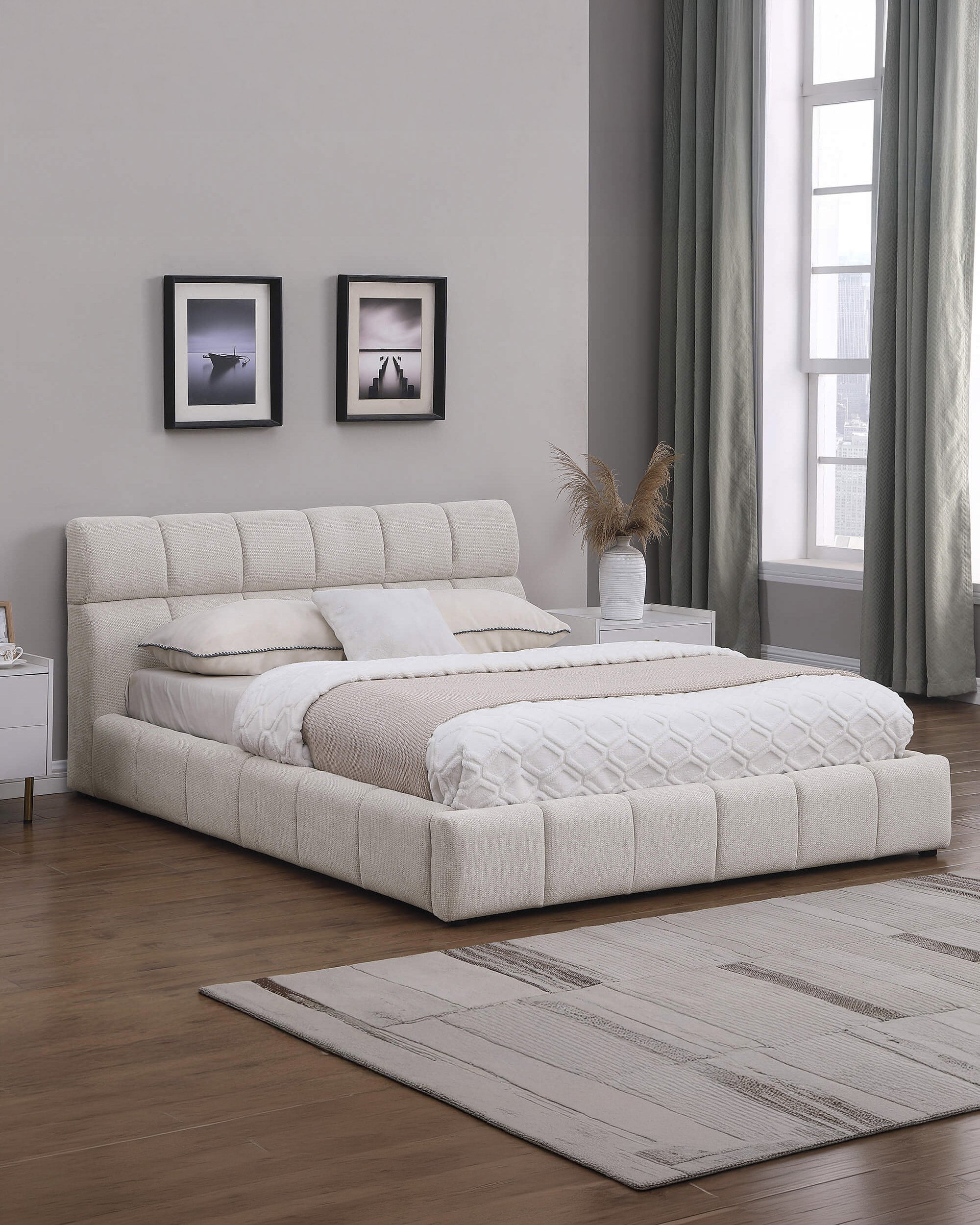 ANJO double bed with storage and lift-up frame