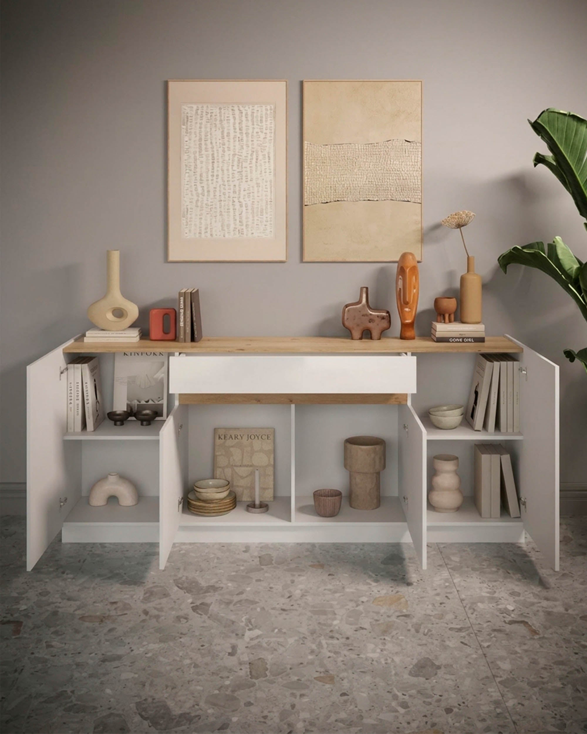 FANTASY Sideboard with 4 doors and 1 drawer