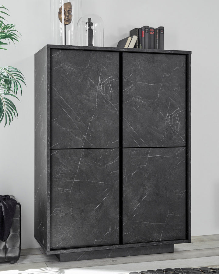 CARRARA bar cabinet with 4 doors