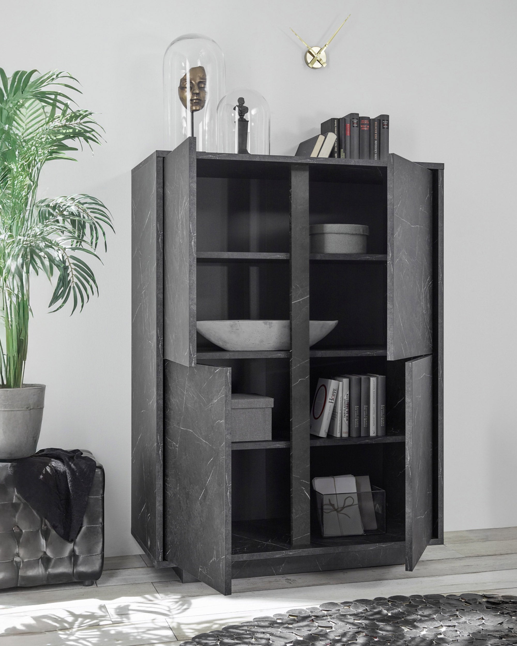 Mueble bar CARRARA con 4 puertas