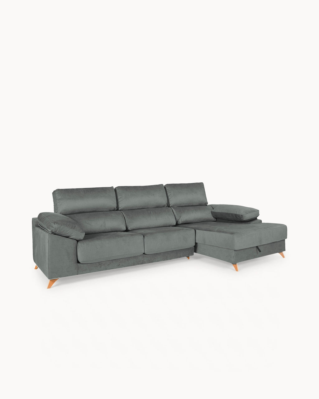 Sofá chaise longue MERIDA com baú