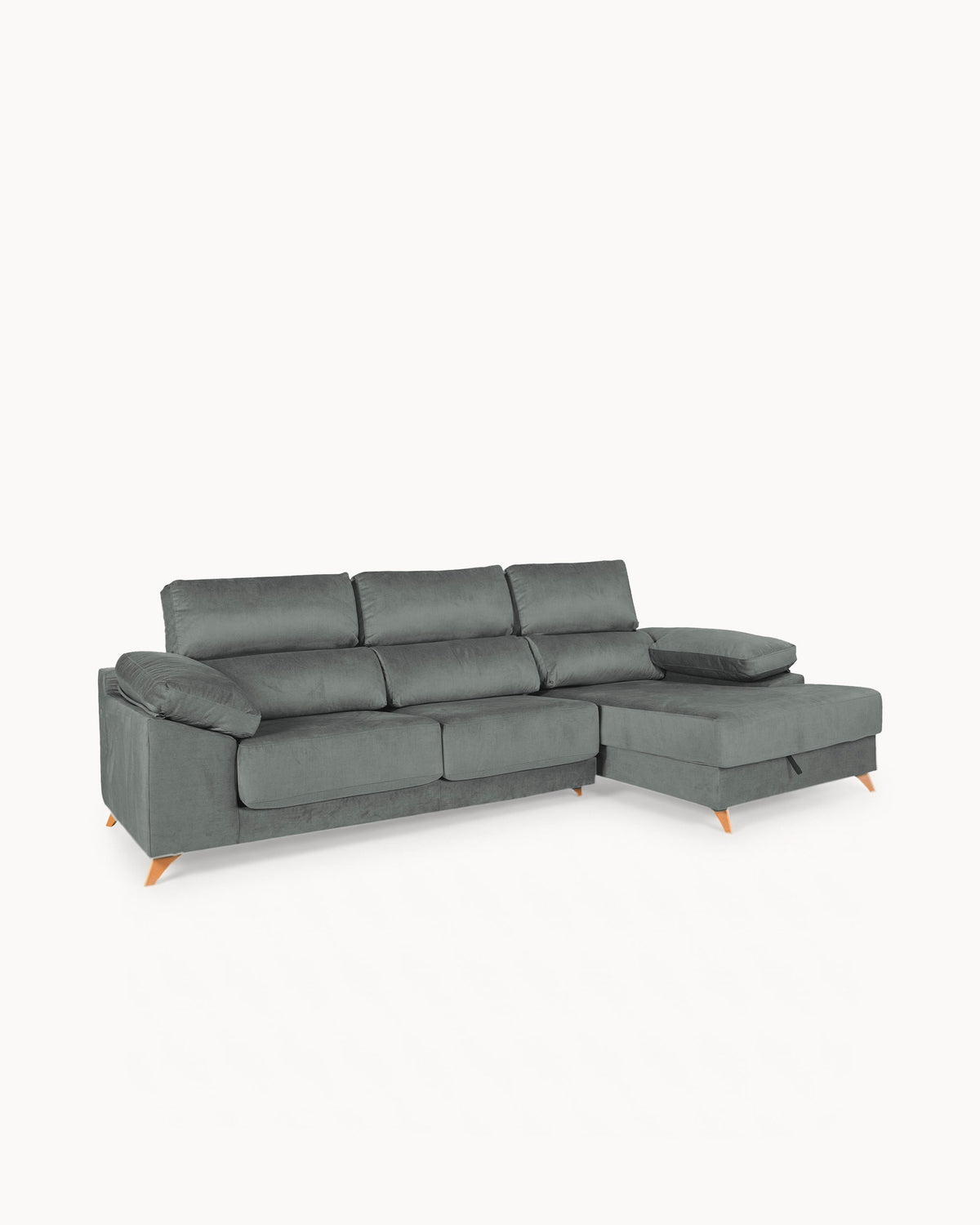 Sofá chaise longue MERIDA com baú