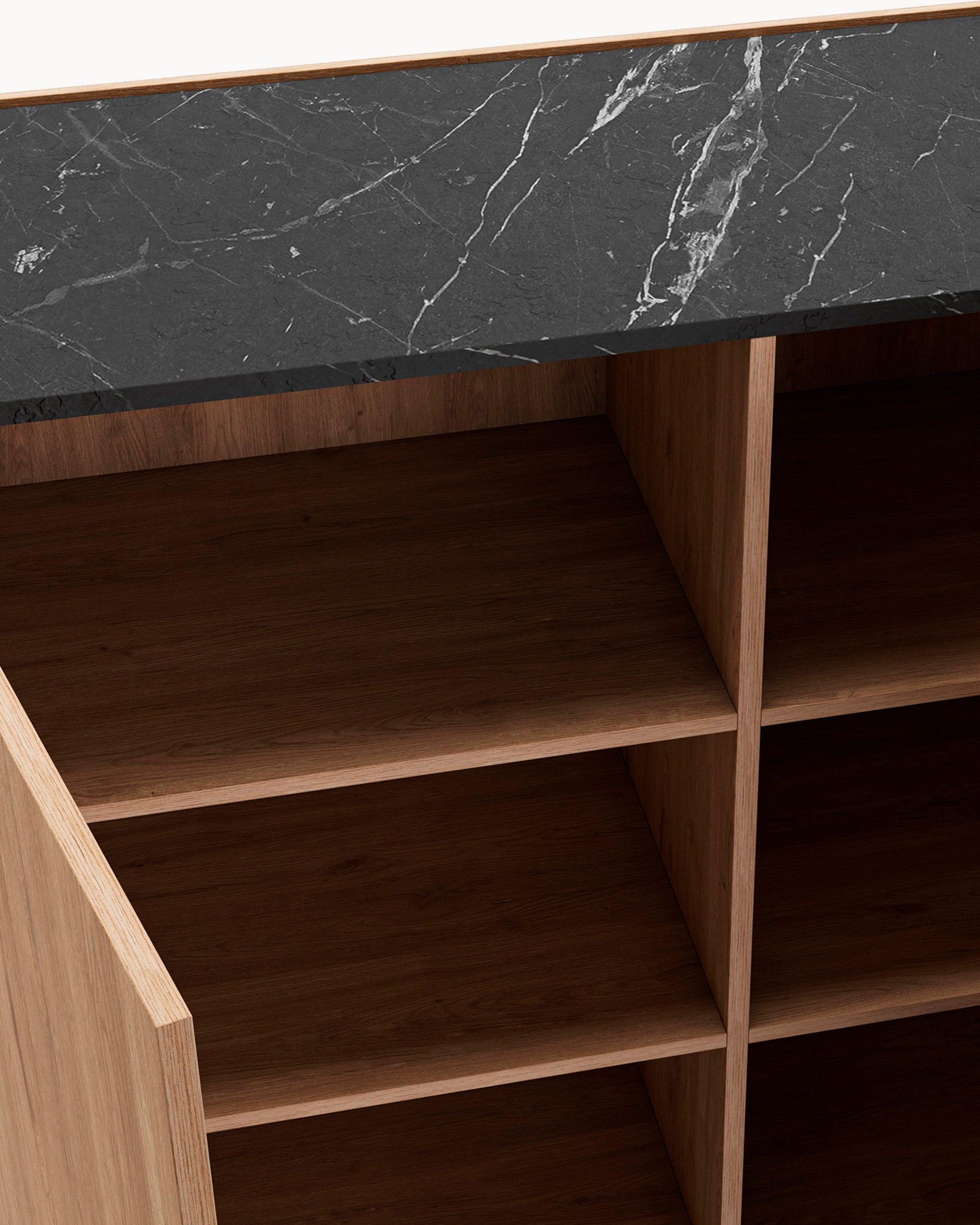 BARNA tall sideboard with 2 doors