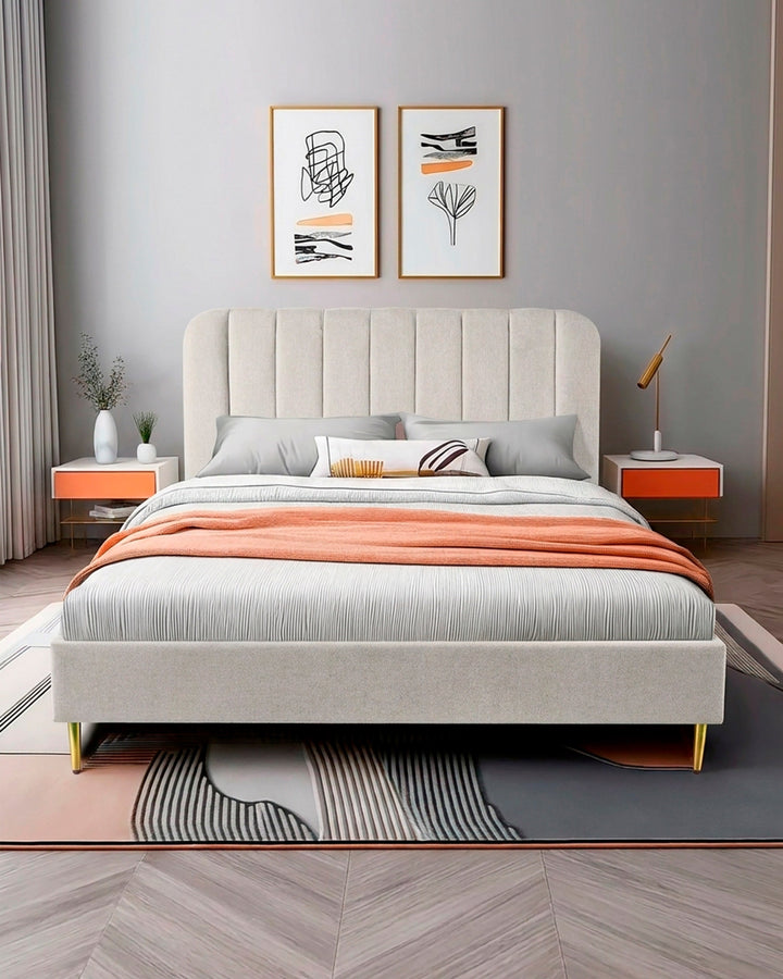Pack cama de casal CORAL + colchão SPRING ROLLER