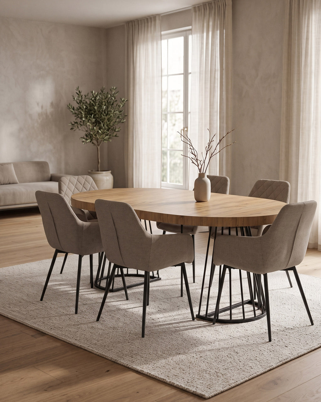 Mesa extensível CECILE (110-260cm)