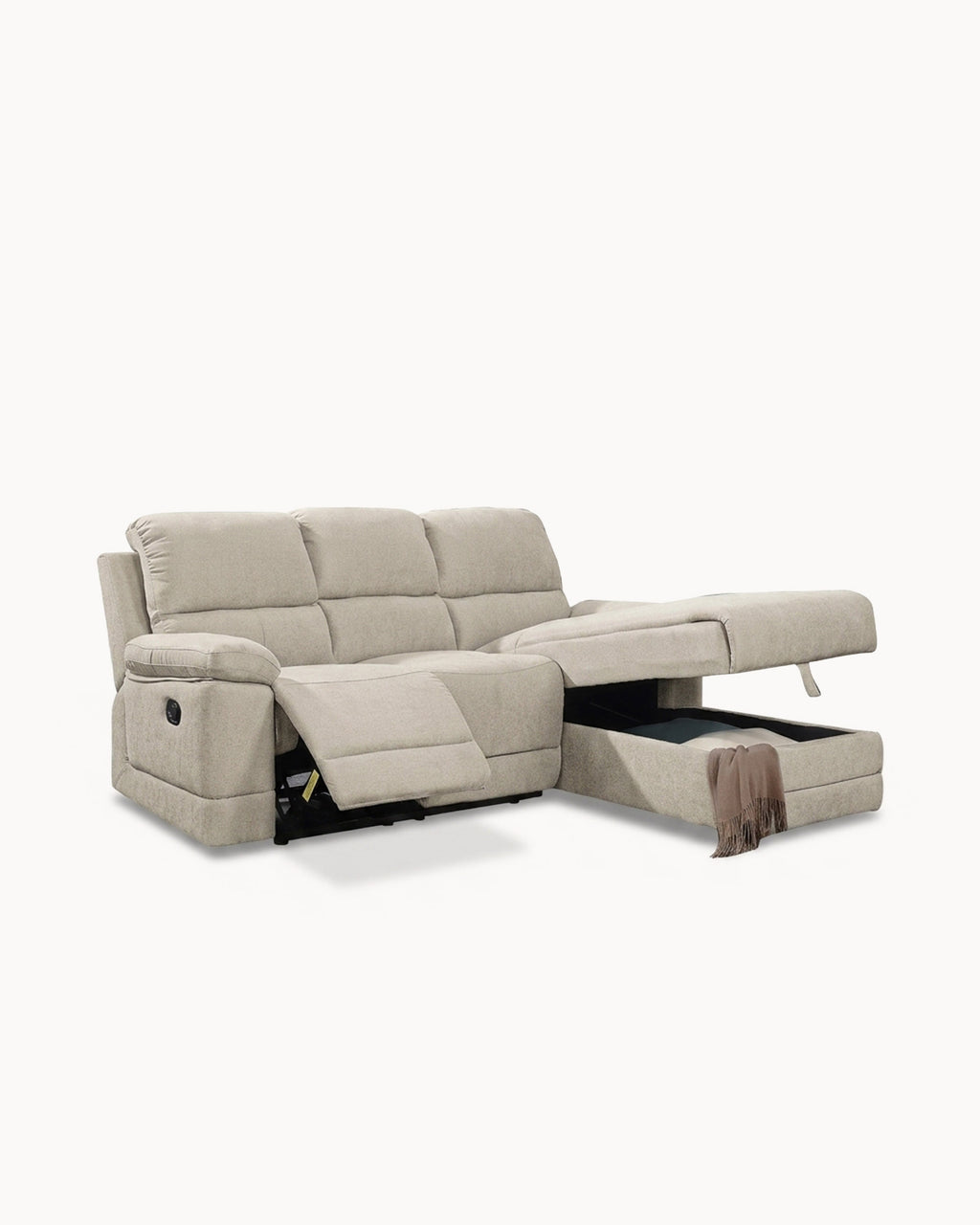 Sofá chaise longue LEON relax manual
