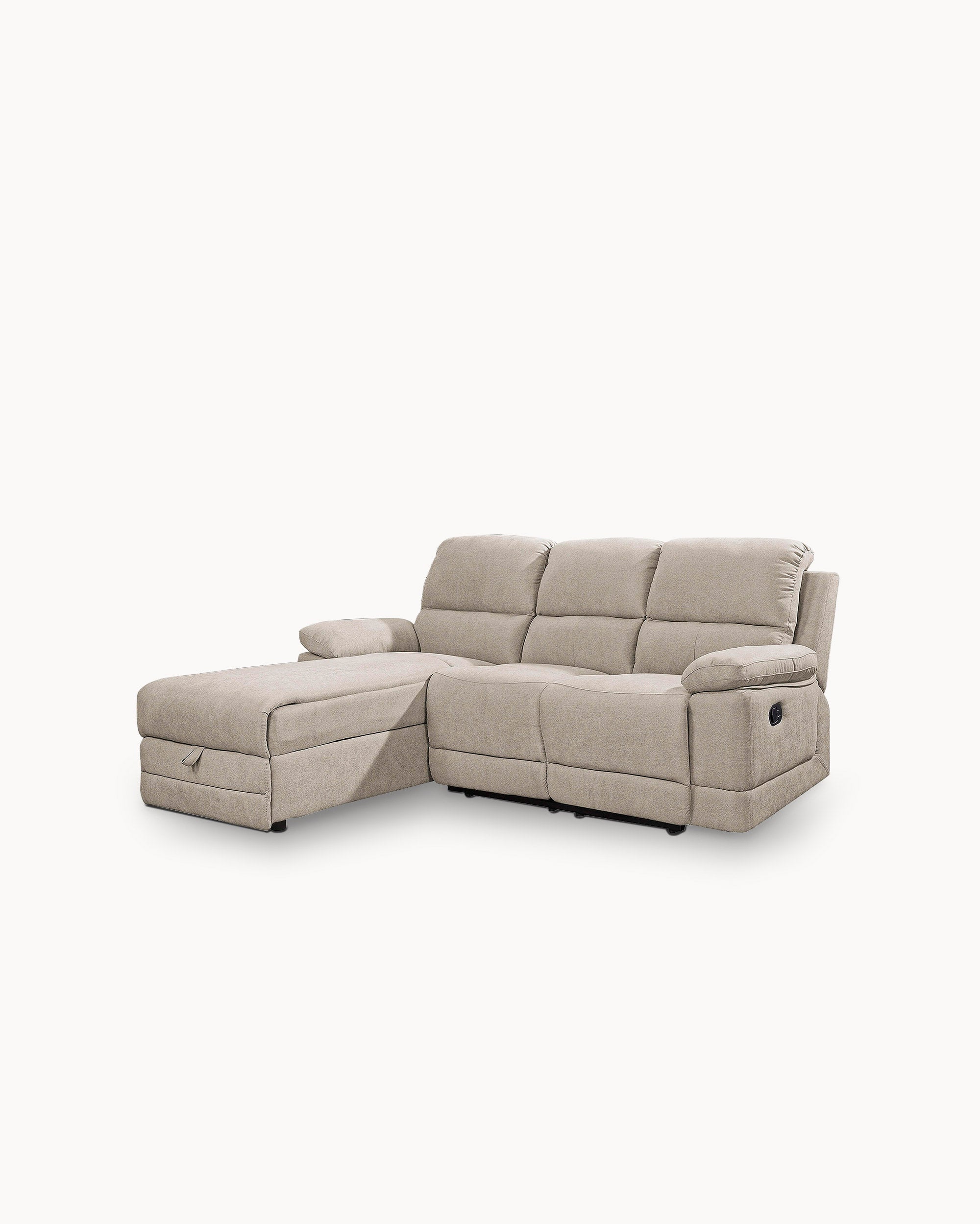 LEON manual recline chaise longue sofa