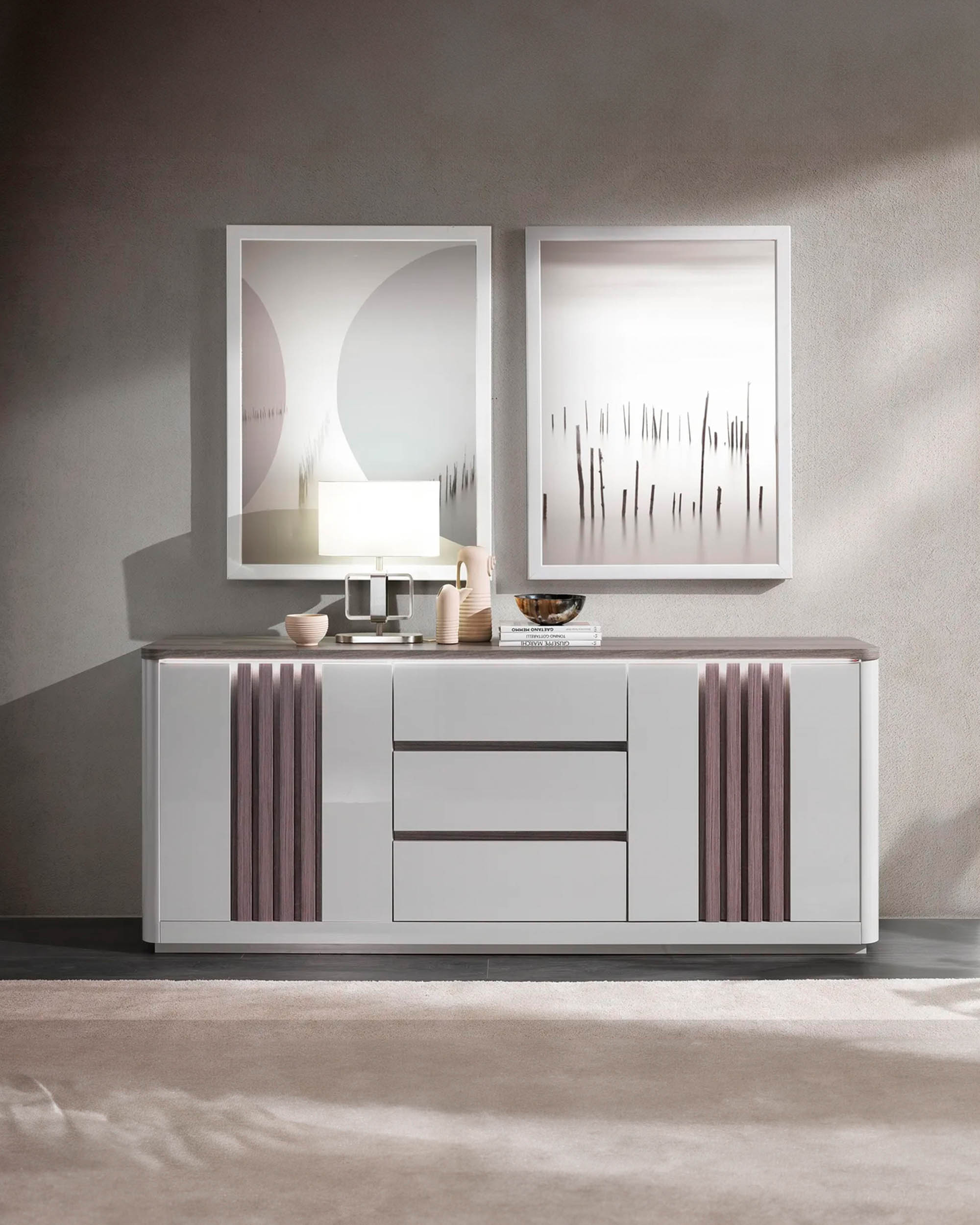 PESARO Sideboard with LED (210cm)