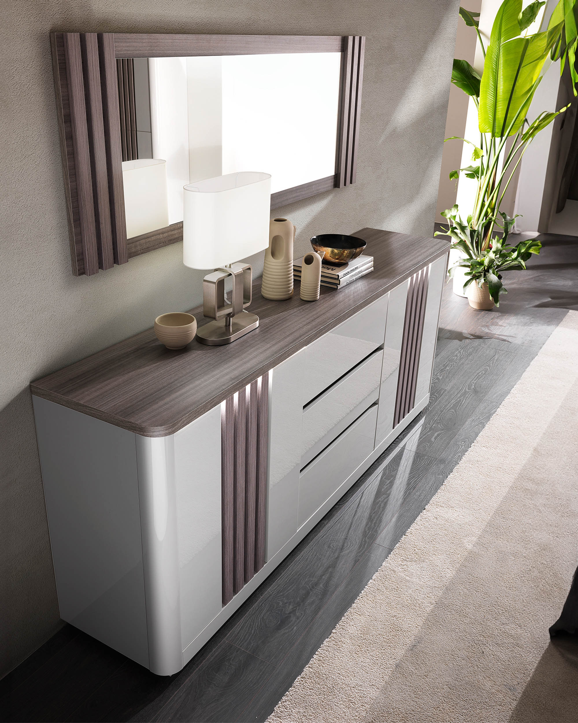 PESARO Sideboard with LED (210cm)