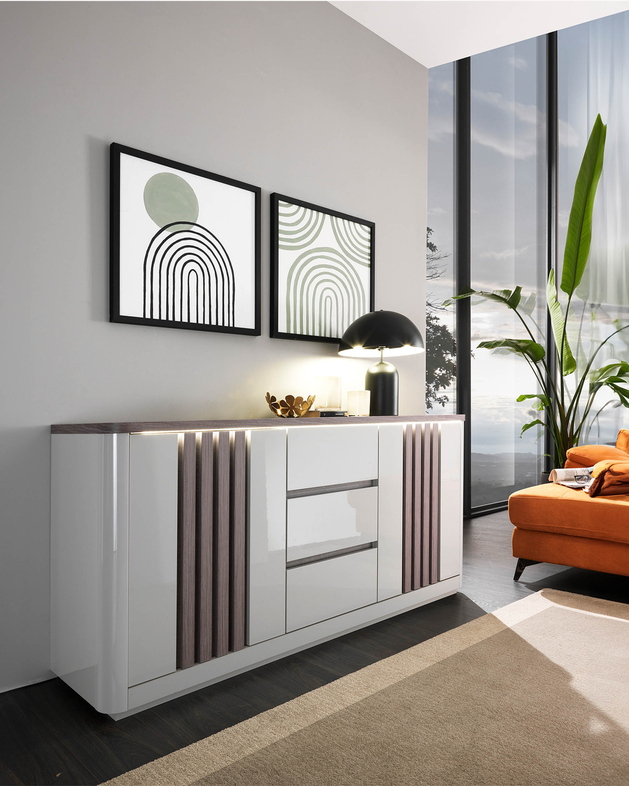 Aparador PESARO com LED (170cm)