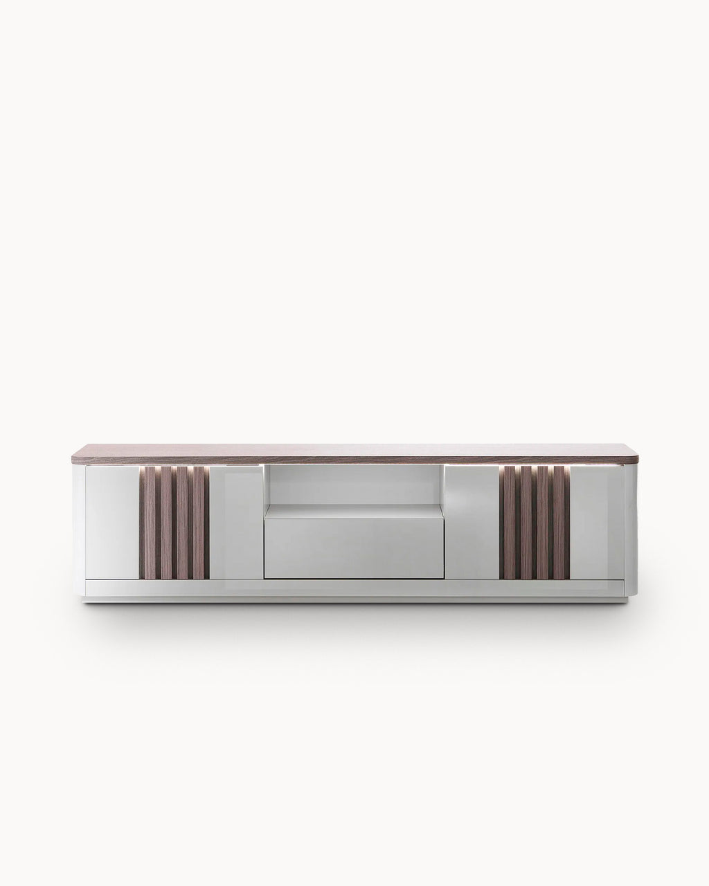 PESARO TV unit with LED, 2 doors and 1 drawer (210cm)