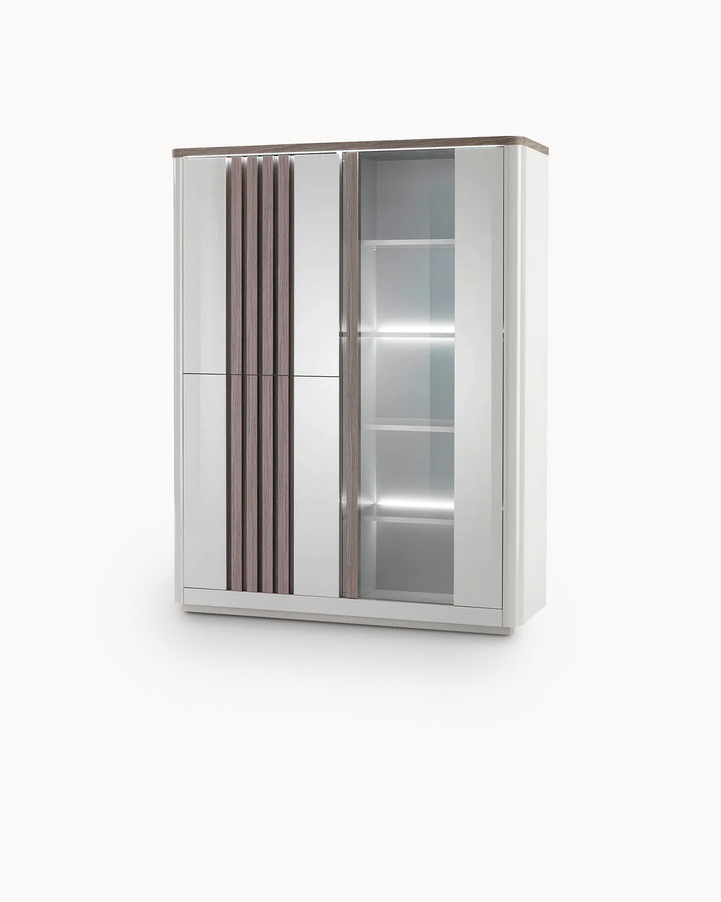 Vitrina PESARO con 3 puertas y con LED