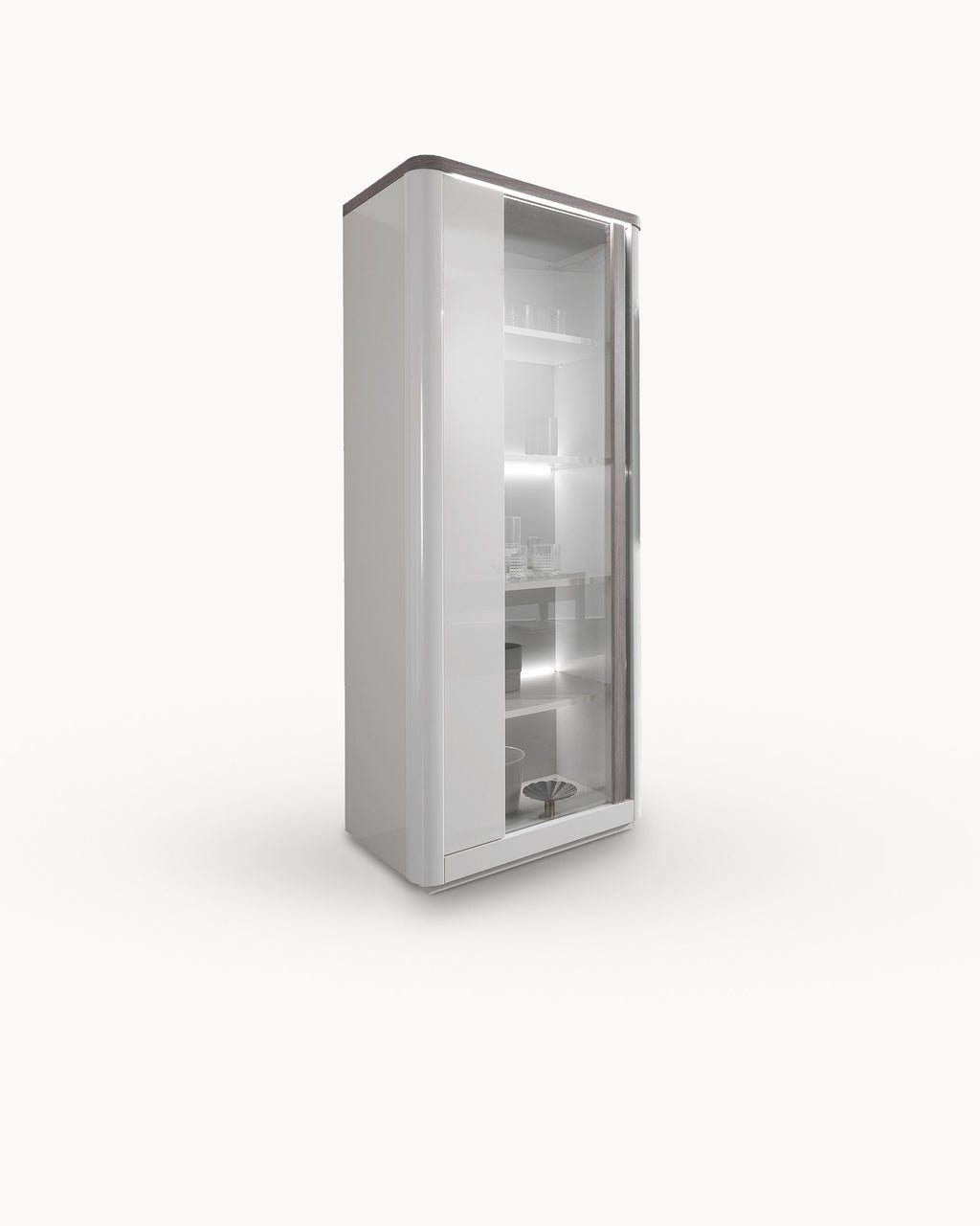 Vitrina PESARO con 1 puerta y con LED