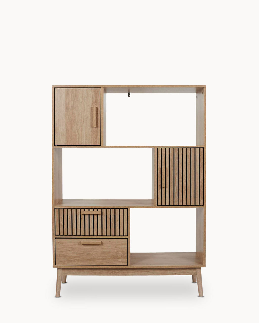 KLAUS Bookcase with 2 doors and 2 drawers