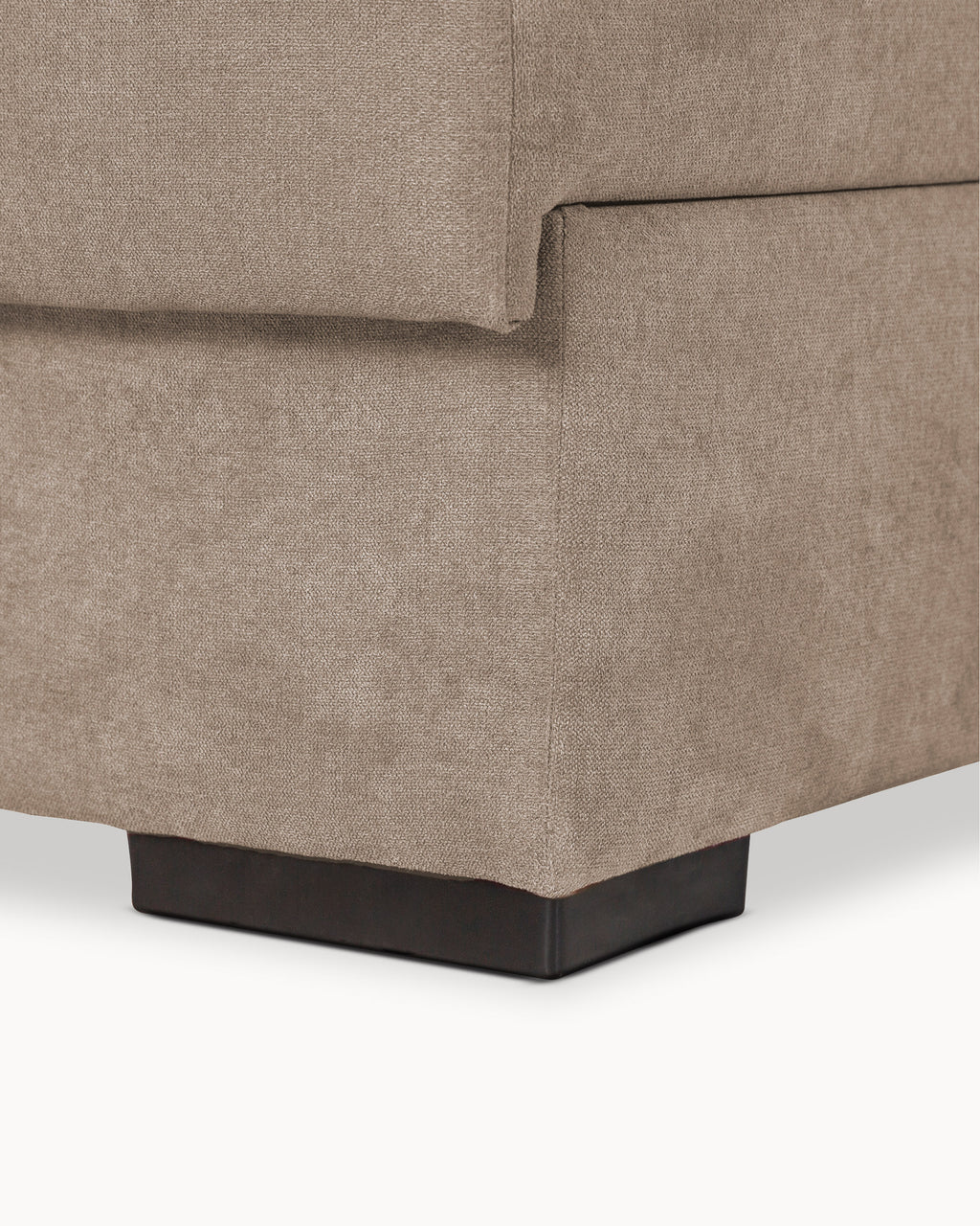 Sofá chaise longue MARBELLA com baú e puffs