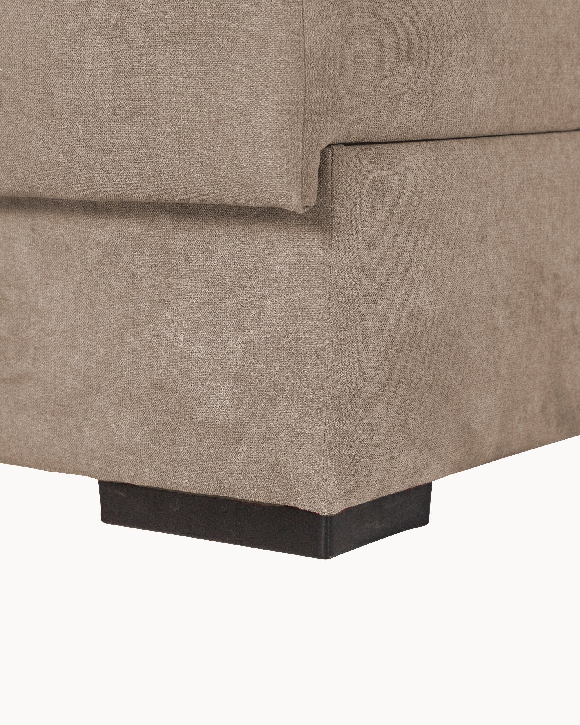 Sofá chaise longue MARBELLA con arcón y pufs