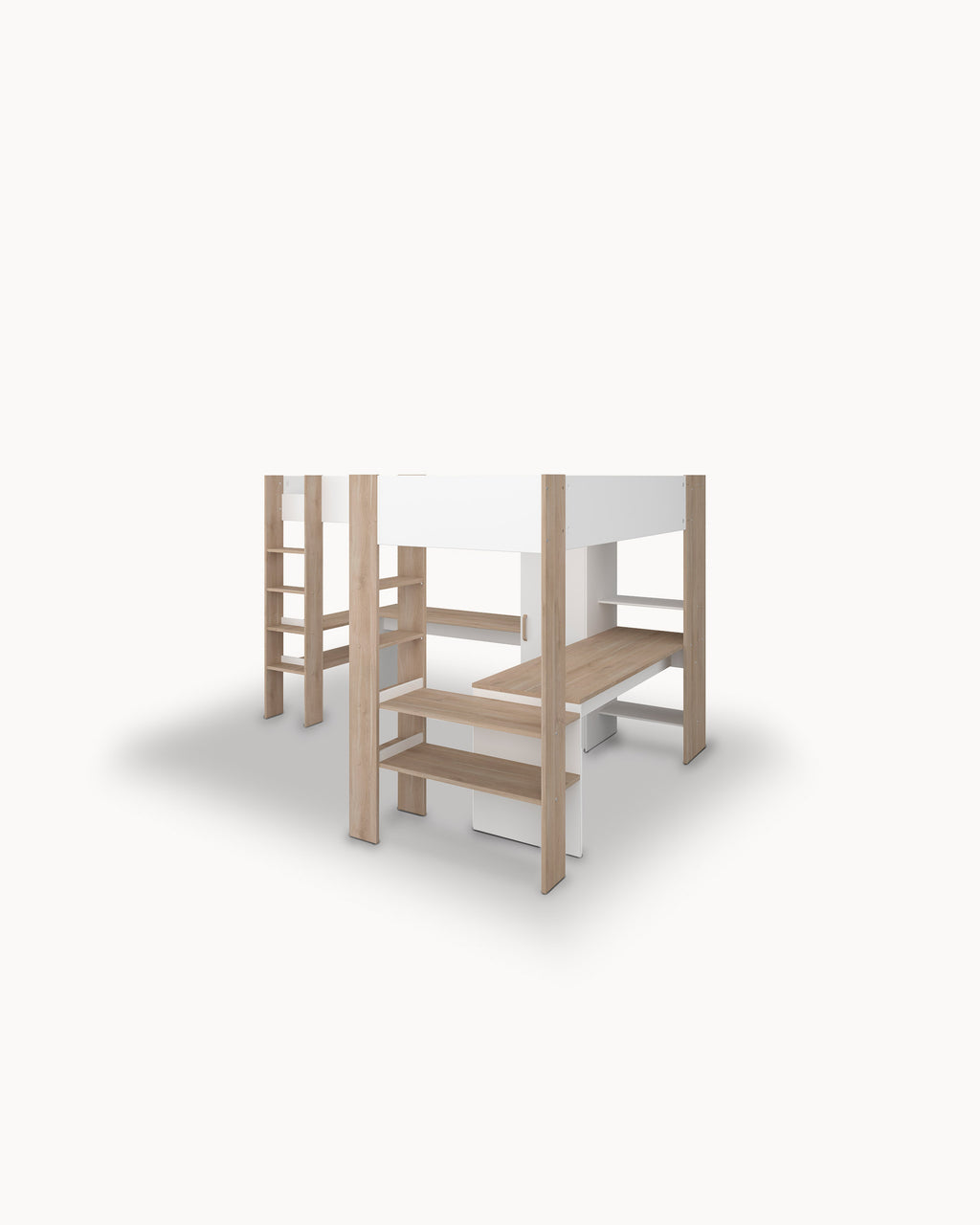 ALEXANDRIA high sleeper bunk bed with desks
