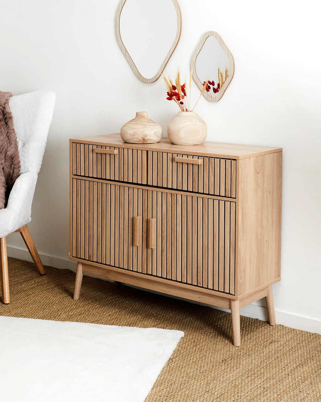KLAUS Sideboard with 2 doors and 2 drawers