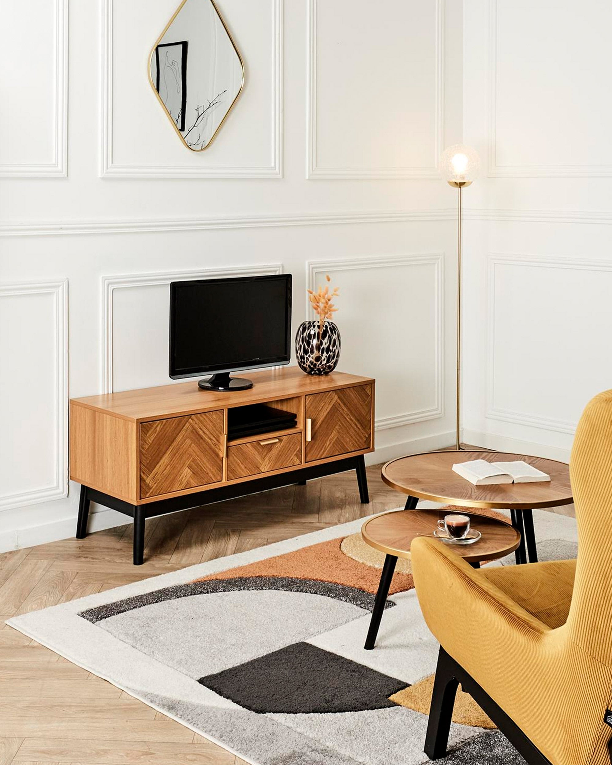 FELIX TV cabinet with 2 doors and 1 drawer