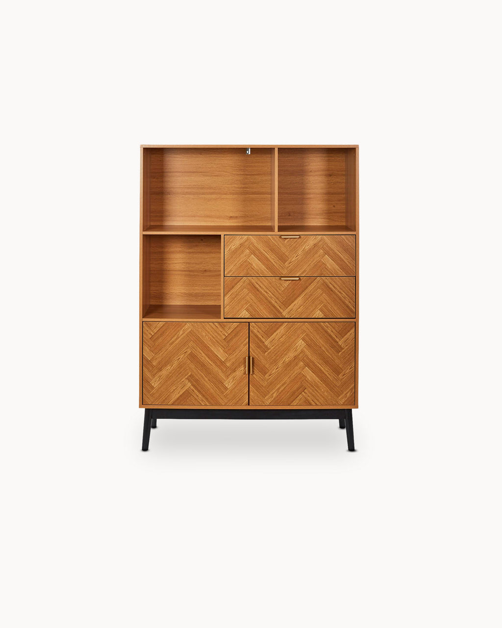 FELIX Bookcase with 2 doors and 2 drawers