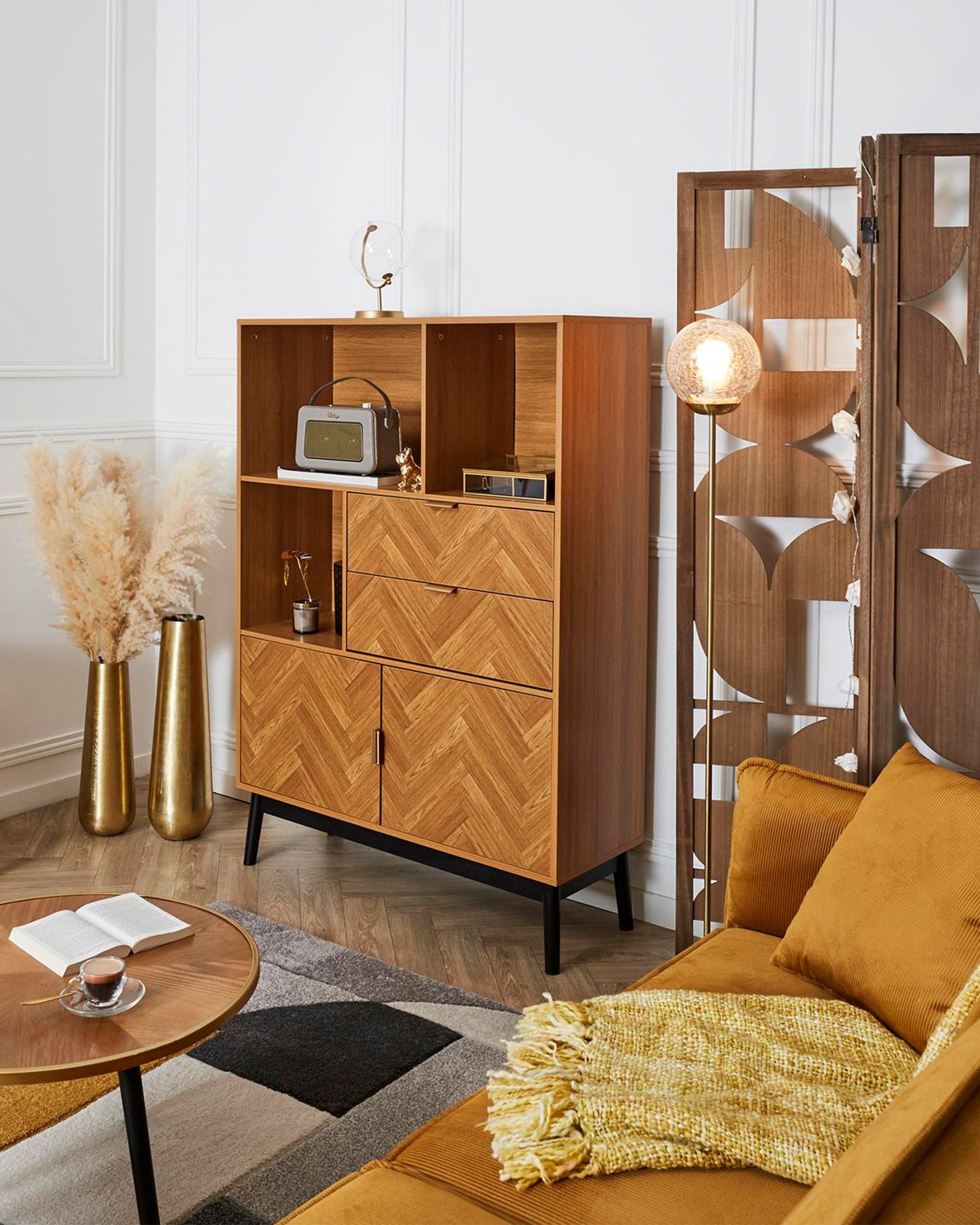 FELIX Bookcase with 2 doors and 2 drawers