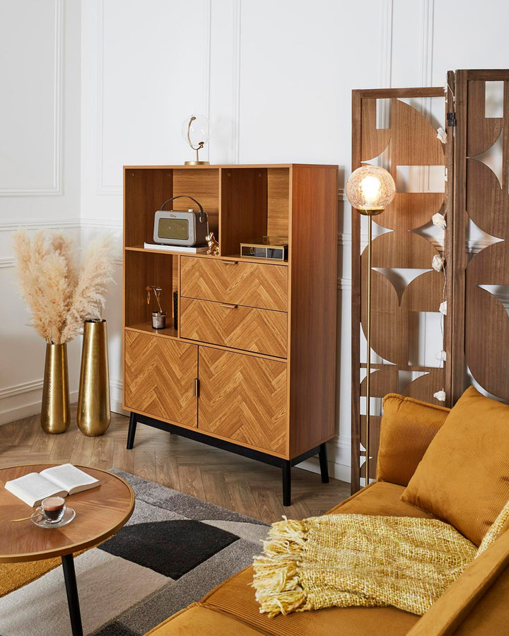FELIX Bookcase with 2 doors and 2 drawers