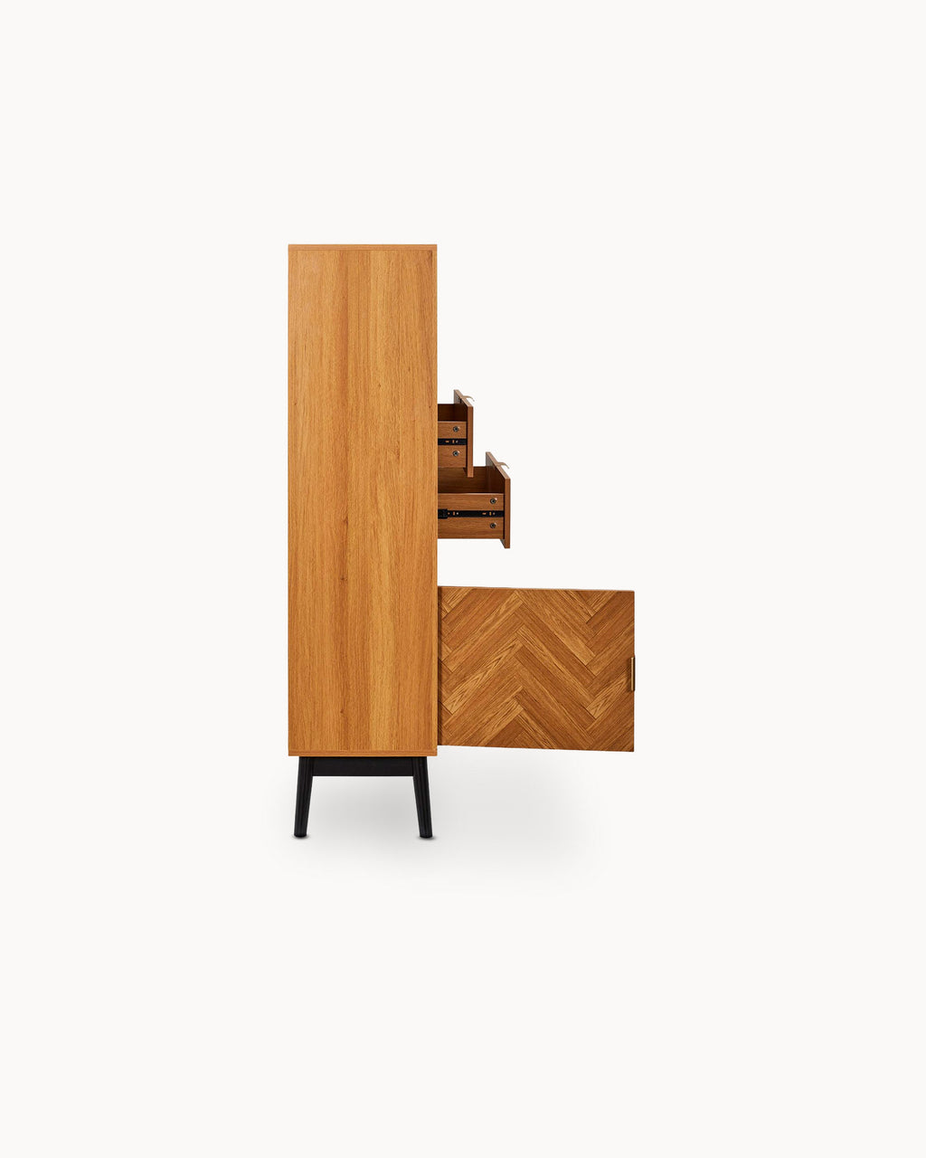FELIX Bookcase with 2 doors and 2 drawers