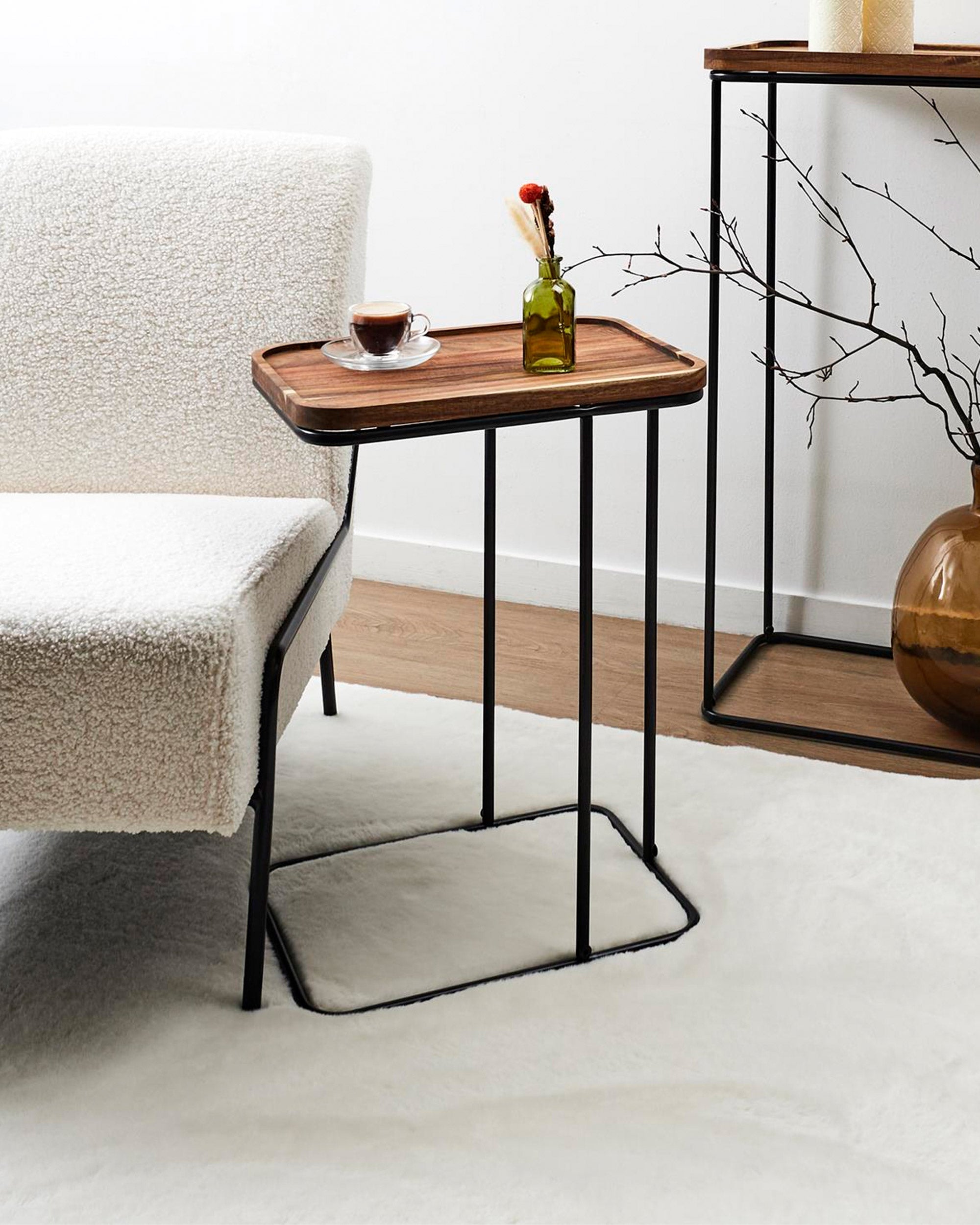 ACACIA tall side table