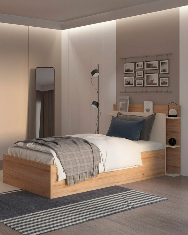 Cama de solteiro elevatória BRENDA