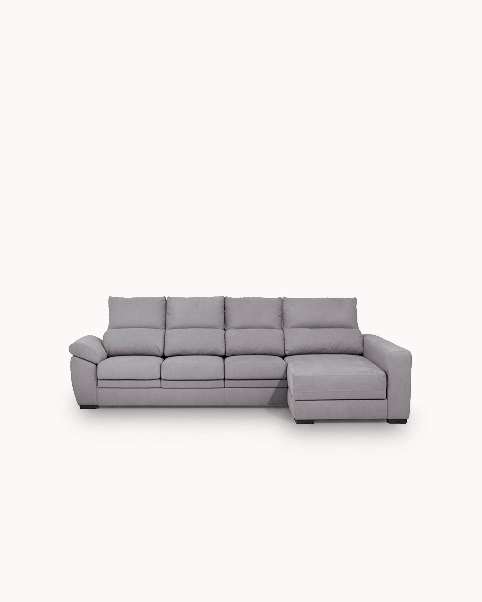 Sofá chaise longue reversible SAFIRA con arcón