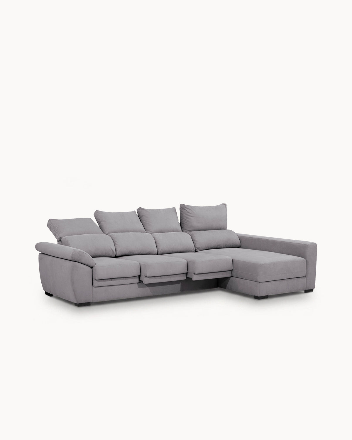 Sofá chaise longue reversible SAFIRA con arcón