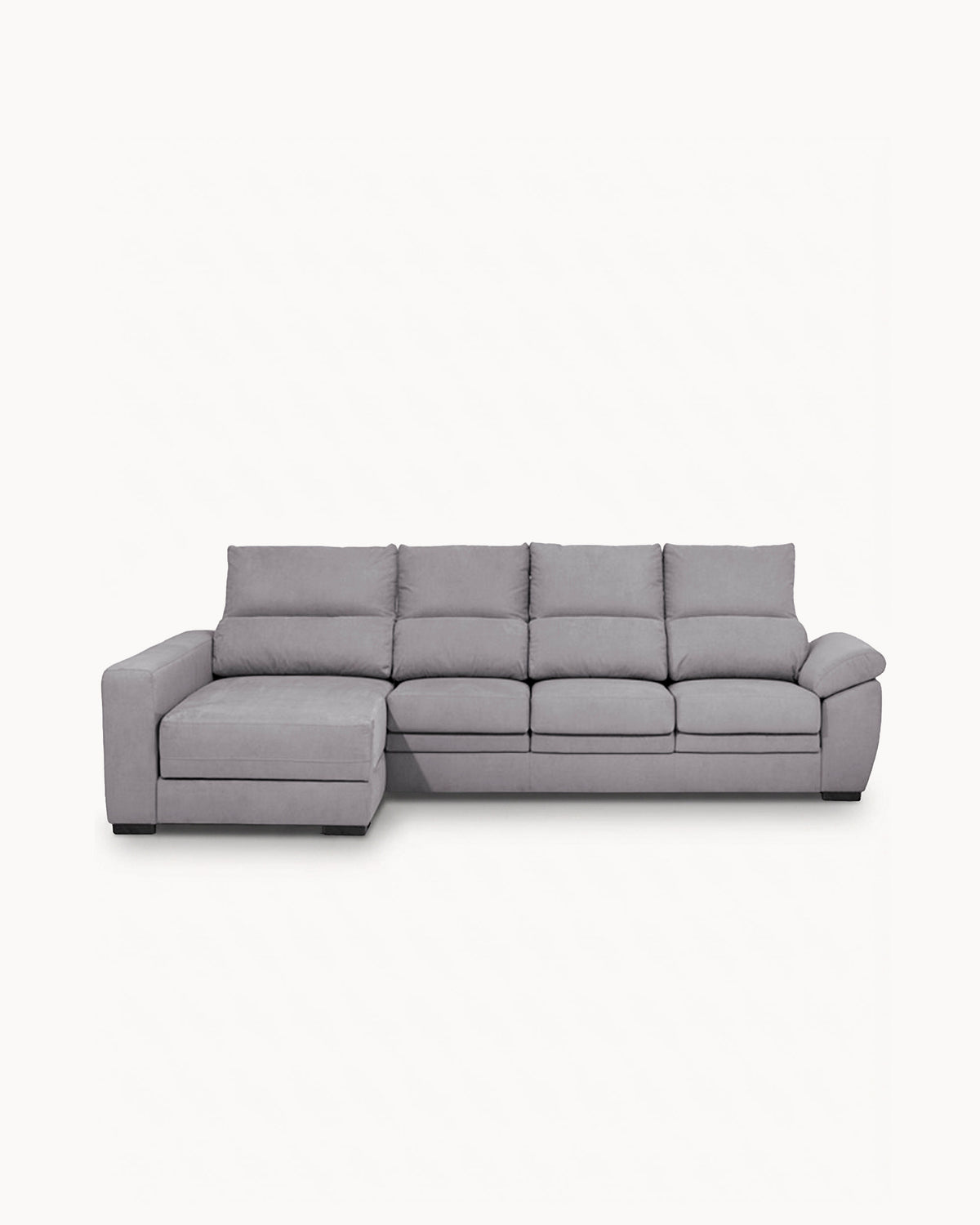 Sofá chaise longue reversible SAFIRA con arcón