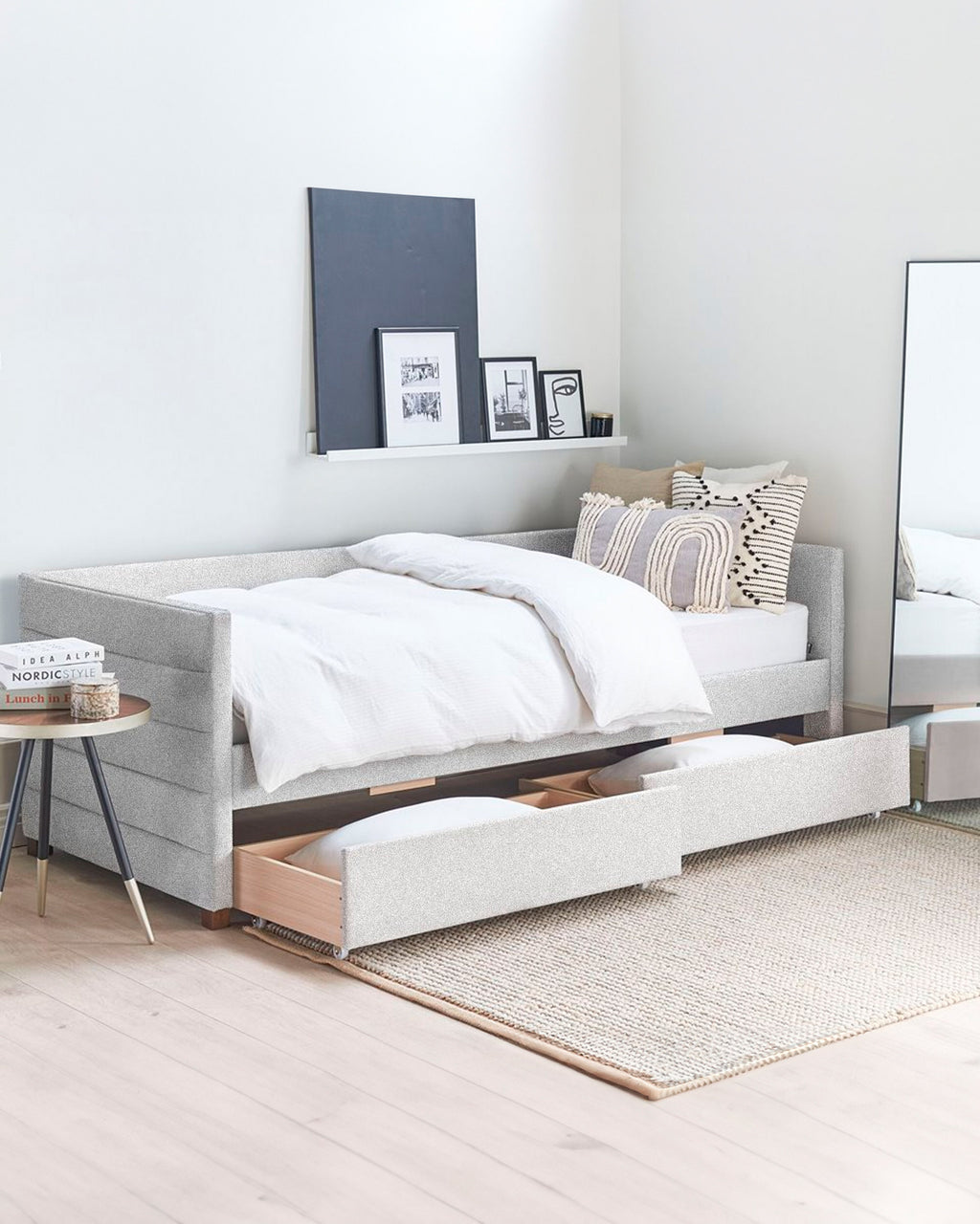 Cama individual LENA con cajones