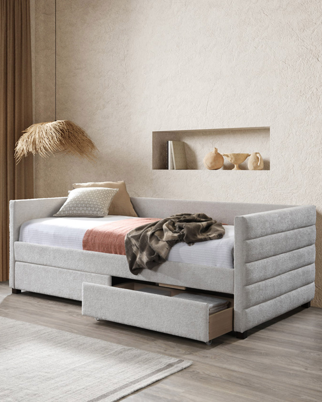 Cama individual LENA con cajones