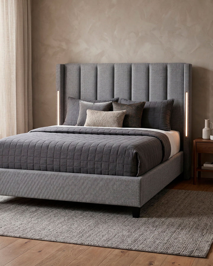Cama de casal BABYLONE com LED