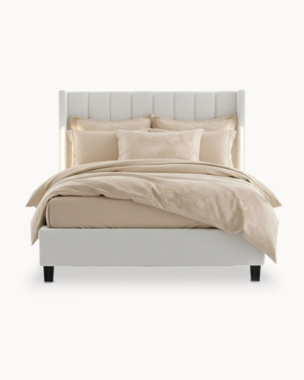 Pack Cama BABYLONE Mrf + Colchón PALACIO COOLER 140x190cm
