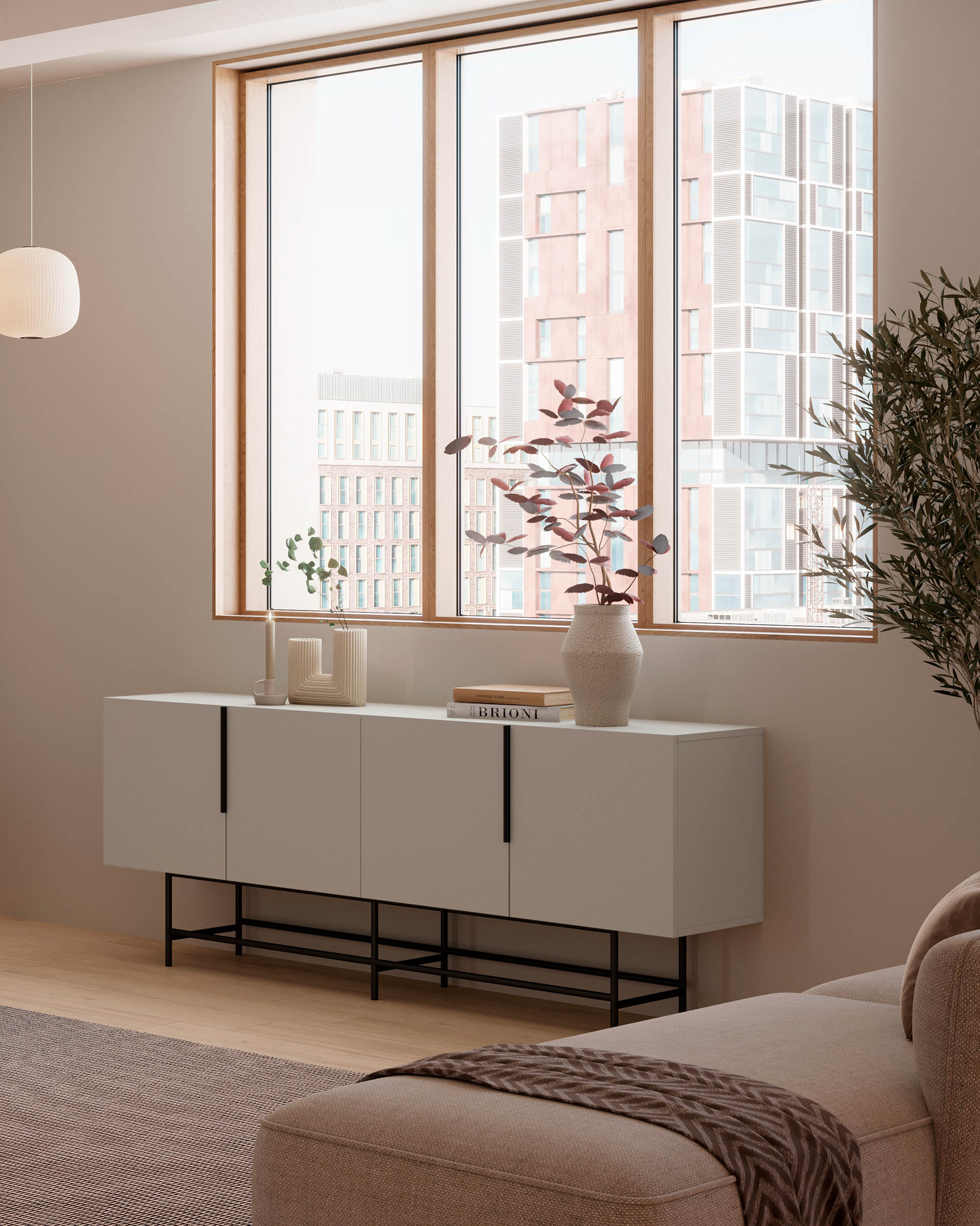 MIKA sideboard with 4 doors